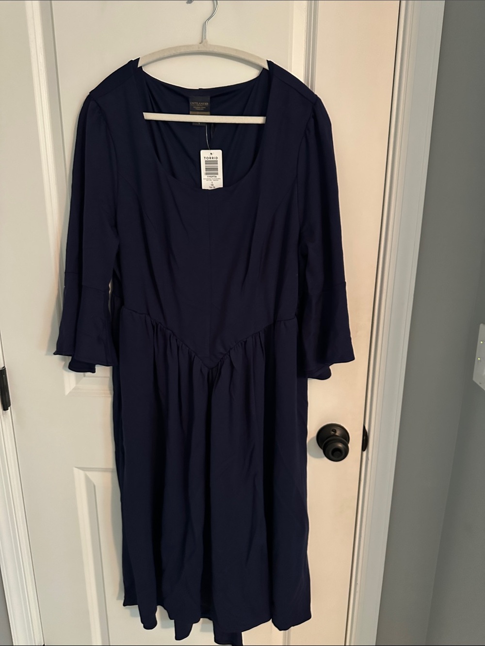 Torrid Size 1 Outlander Collection Navy Scoop Neck Midi Dress